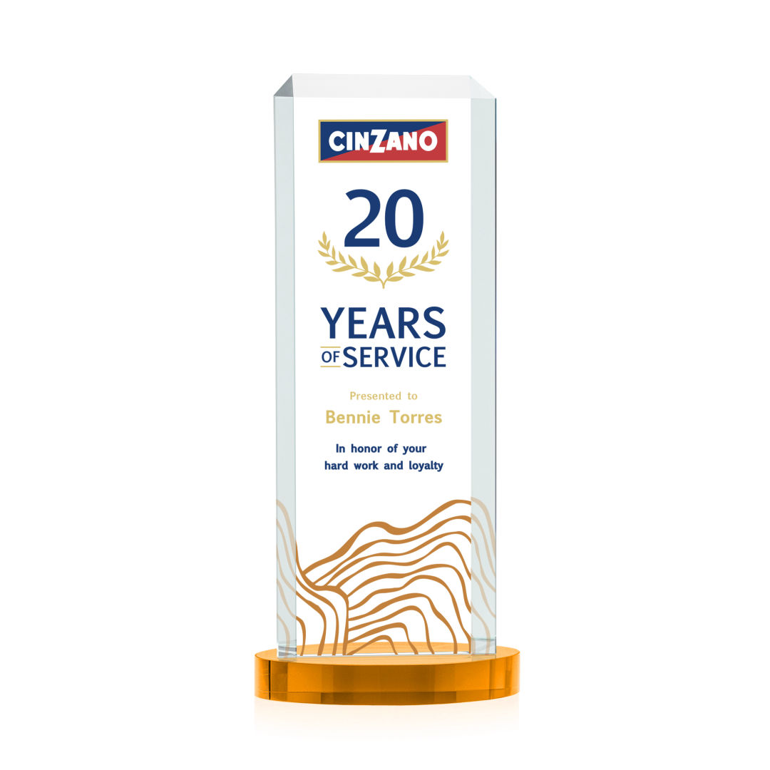 Dalton VividPrint™ Award on Alberton Base - Amber 2