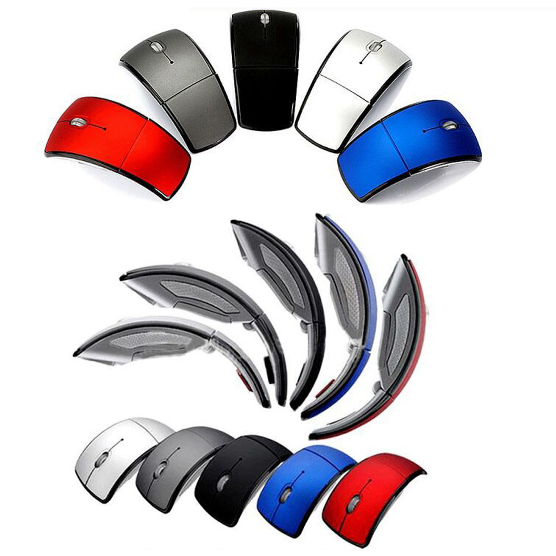 Wireless Mouse Arc Mice USB 2.4G Micro Receiver