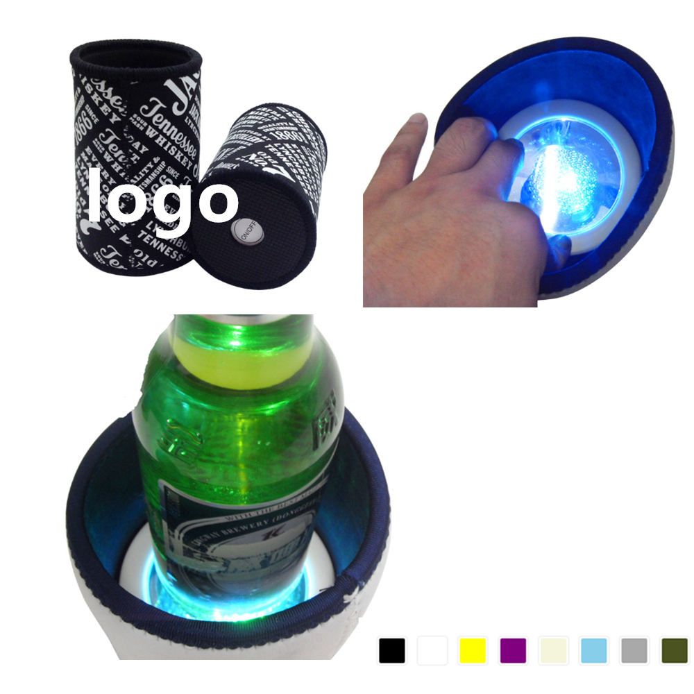 LED Bottom Neoprene Can Coolie 4