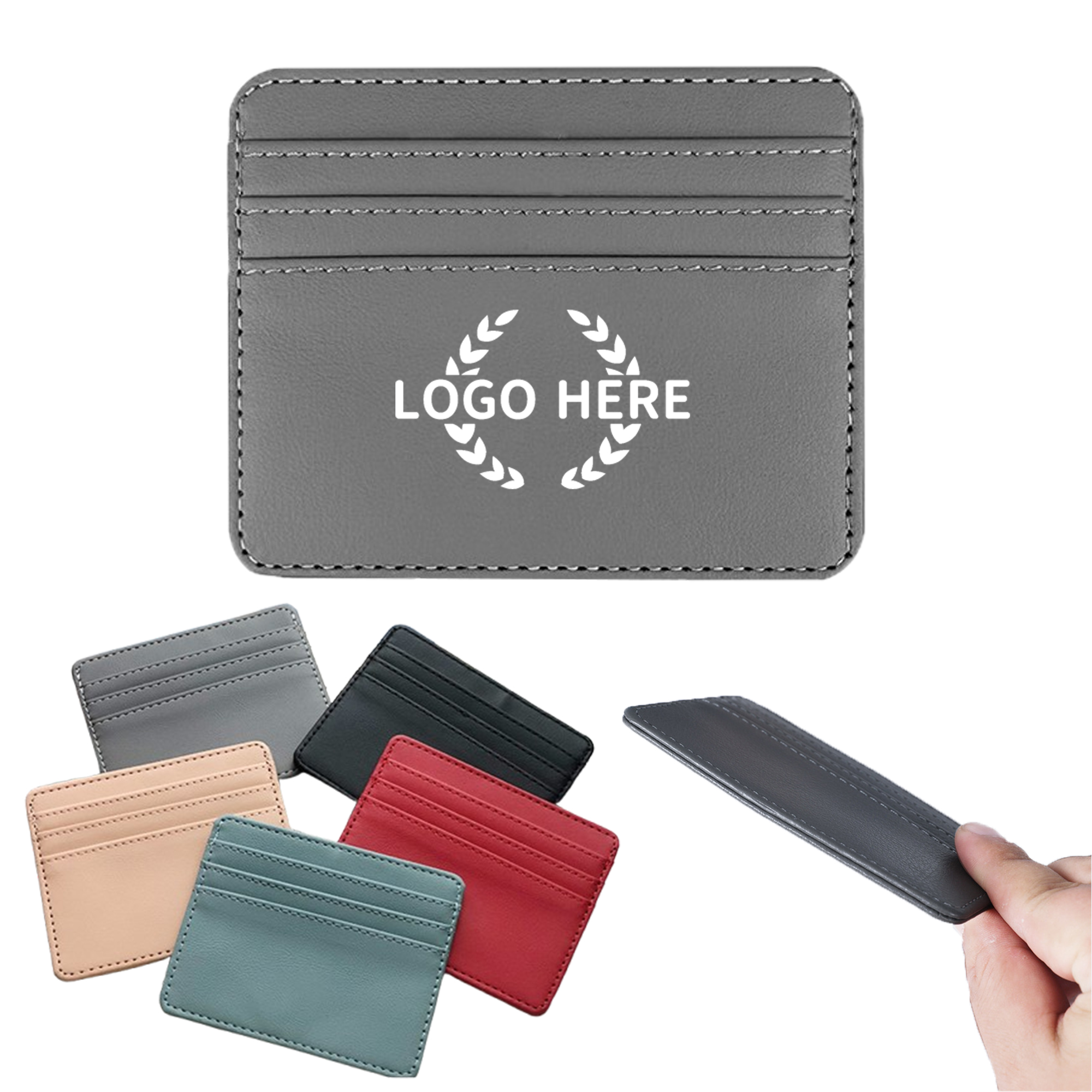 Four-Compartment PU Leather Card Organizer 2