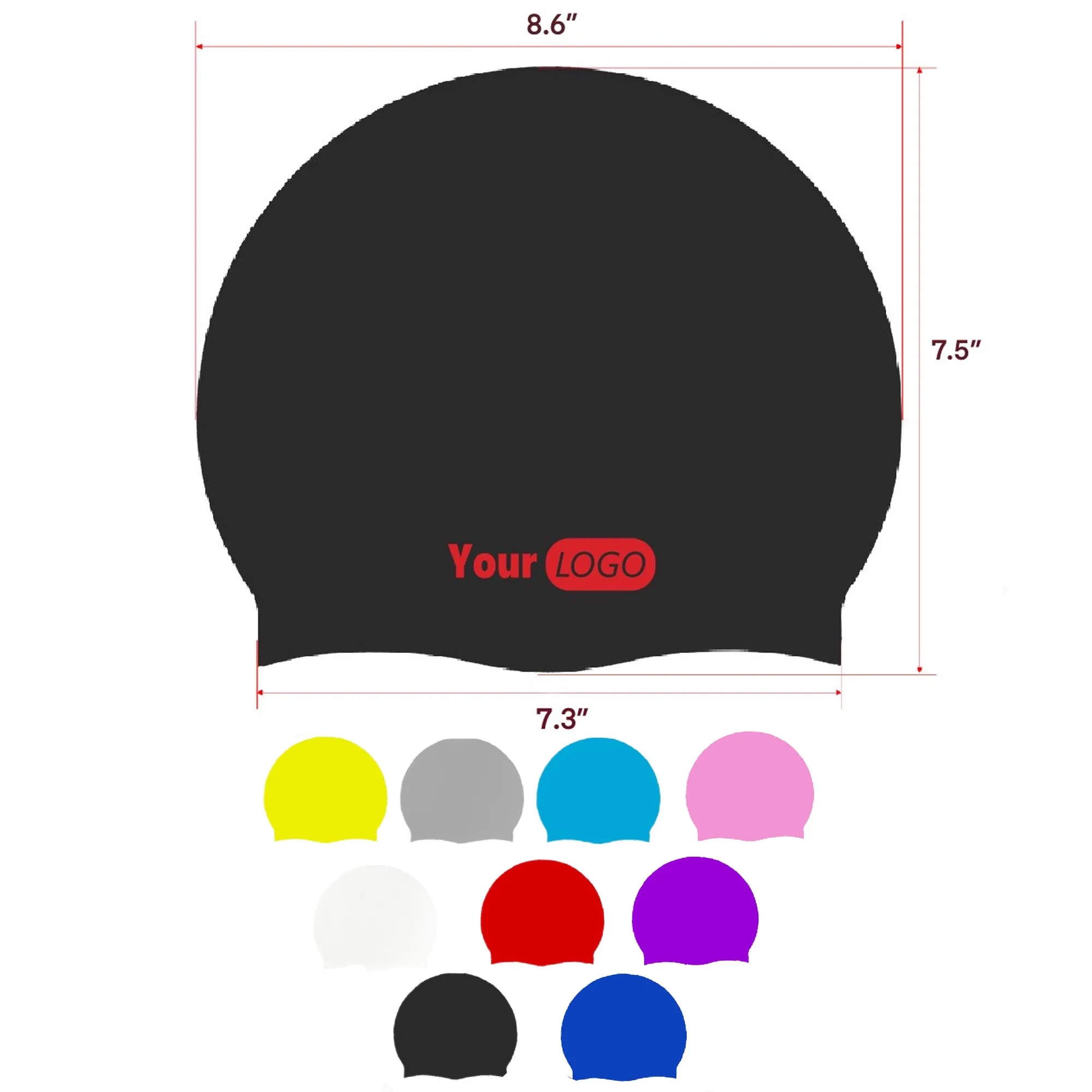 Silicone Swimming Cap MOQ 100PCS