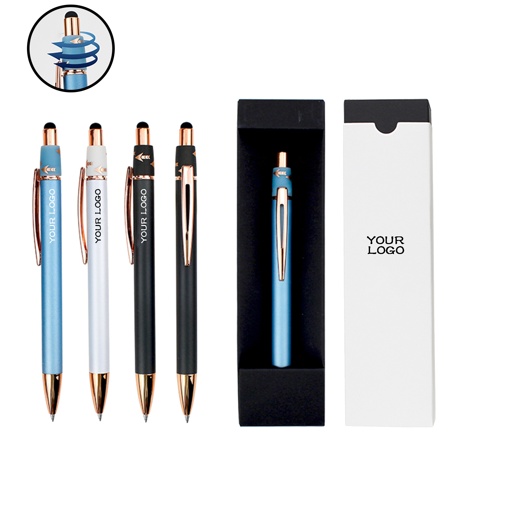 MOQ 20 PCS Multi-Function Metal Ballpoint Pen 2
