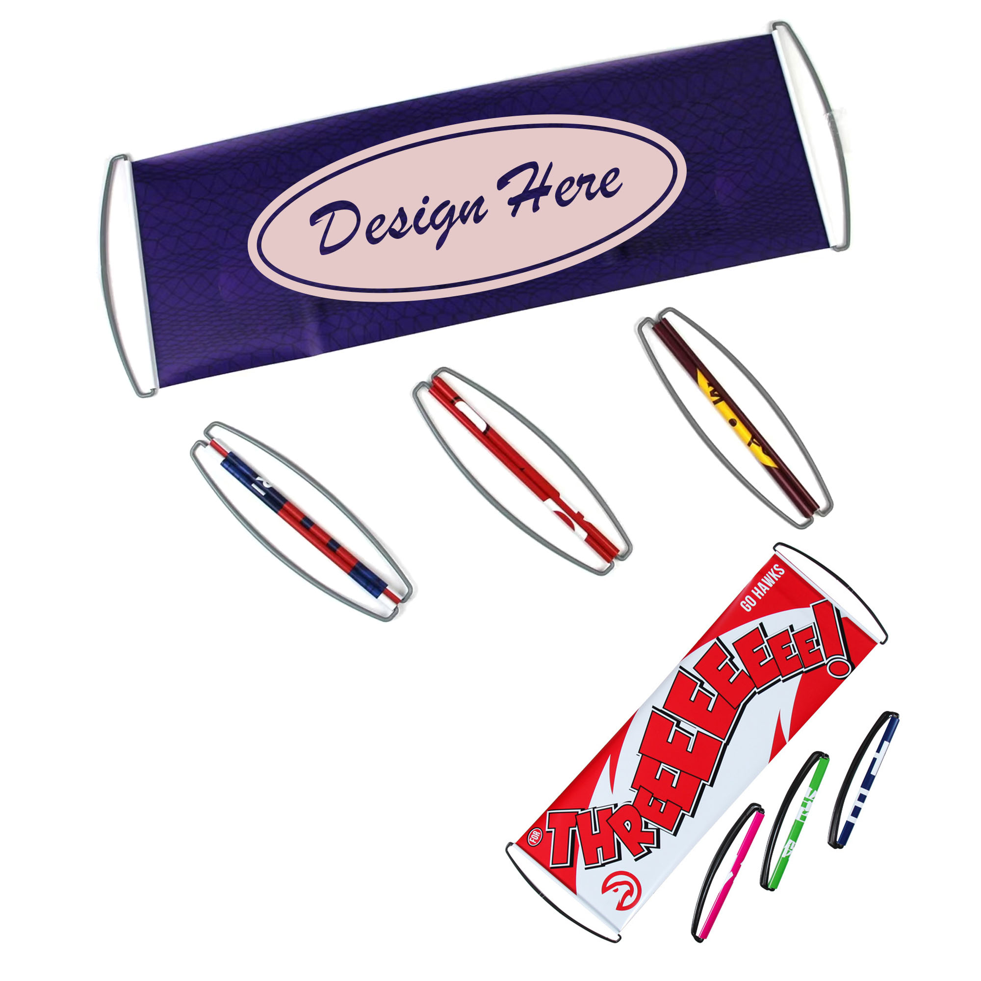 Handheld Retractable Banner for Effortless Promotional Use 5