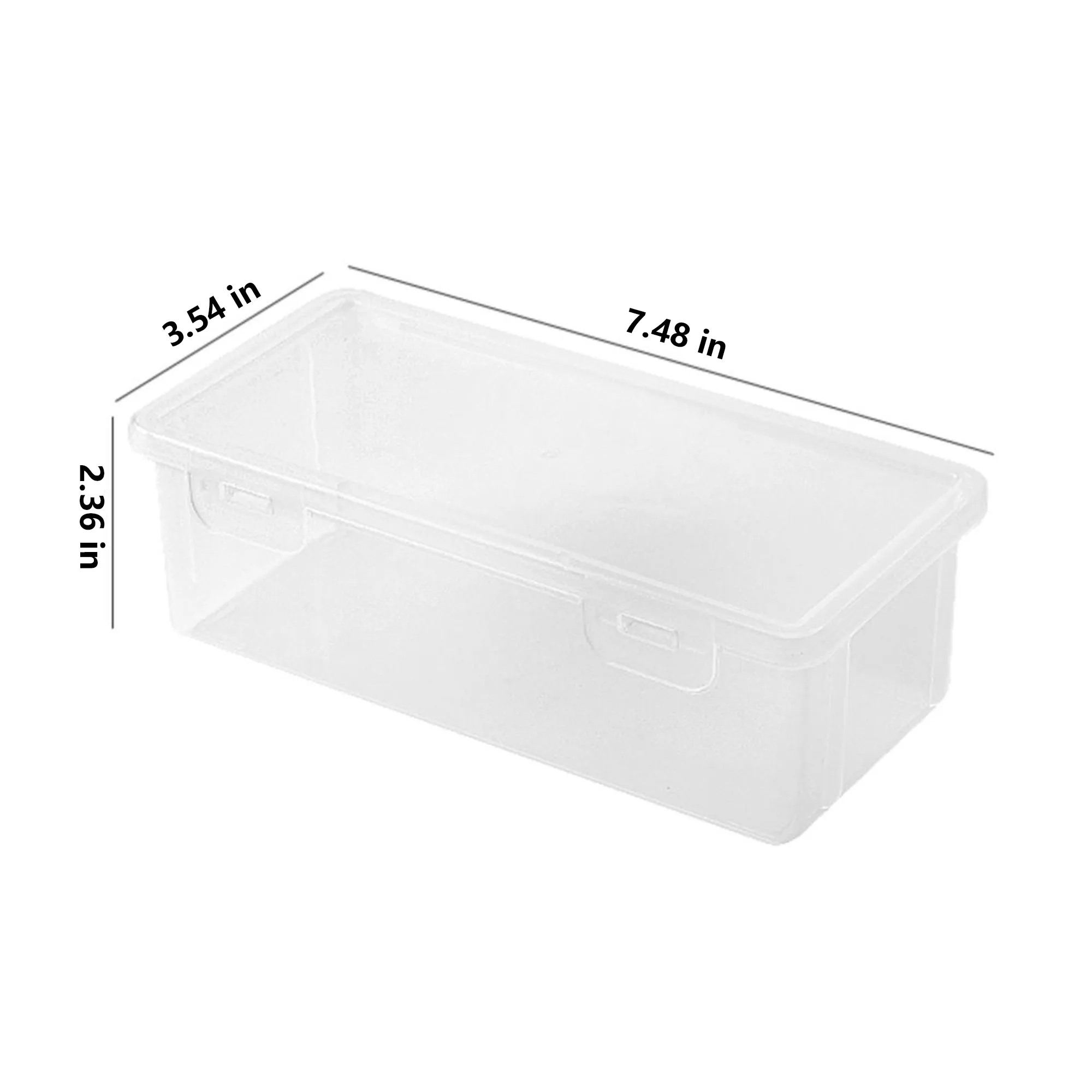 Clear Large-Capacity Stationery Storage Box 6