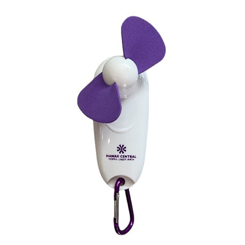 Mini Hand Held Fan W/ Carabiner 7