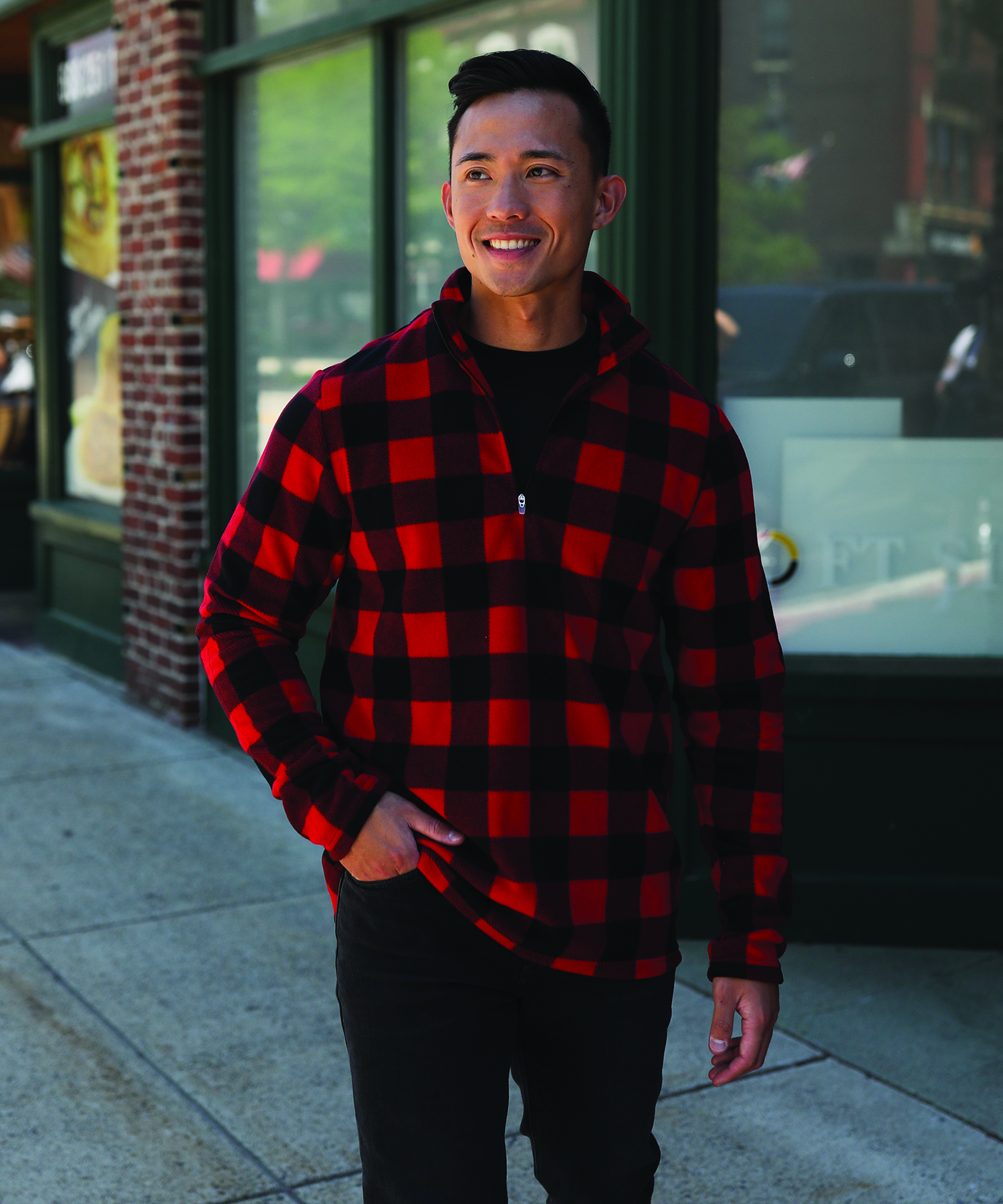 Men's Freeport Microfleece Printed Pullover