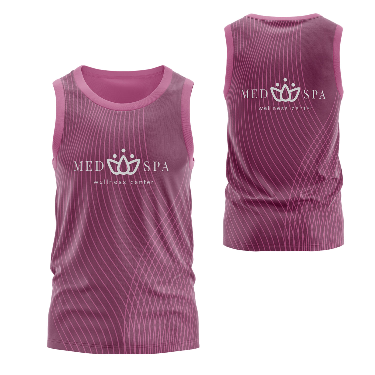 Unisex 150 GSM Jacquard Mesh Performance Sublimation Tank Tops 2