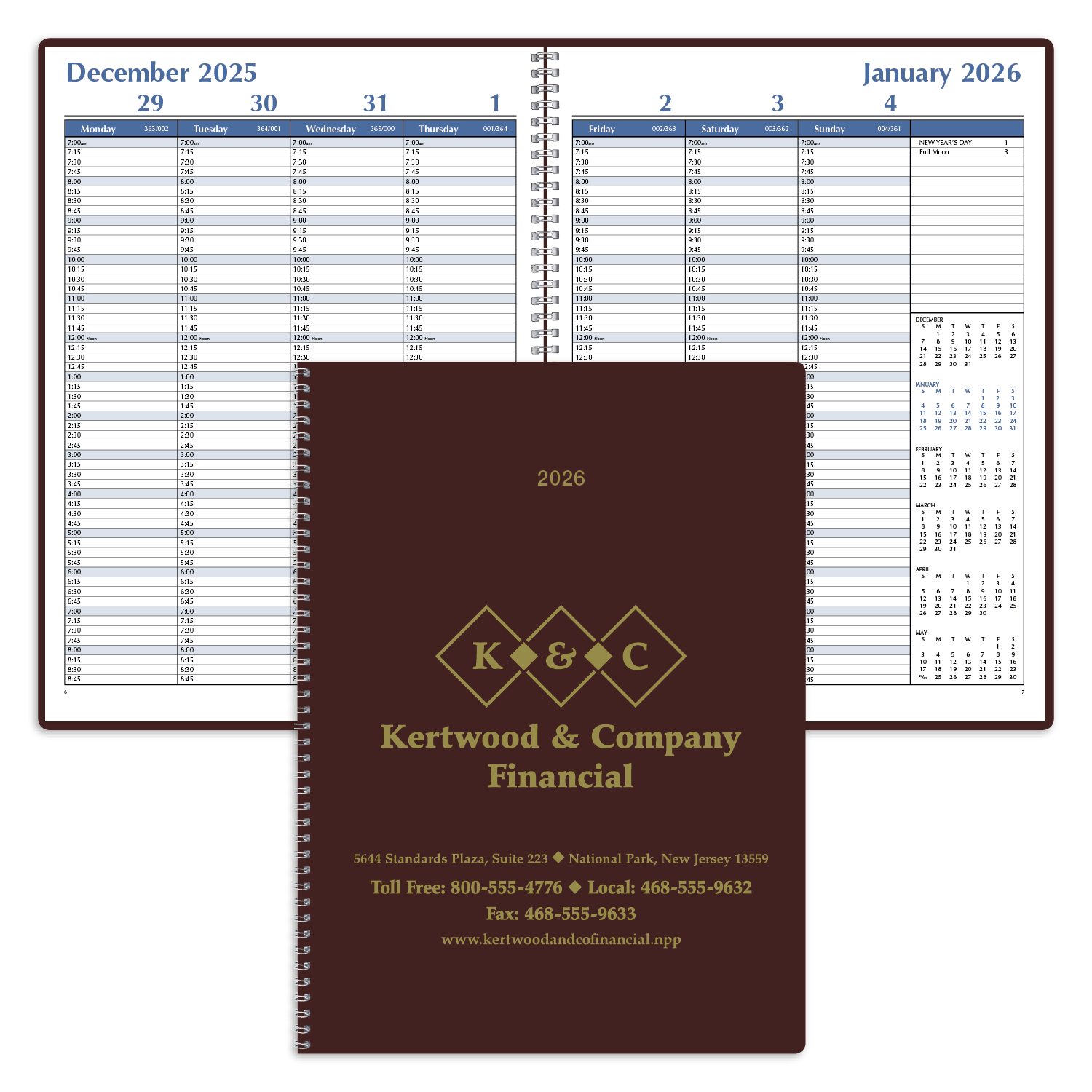 Triumph® Calendars Weekly Time Manager 6