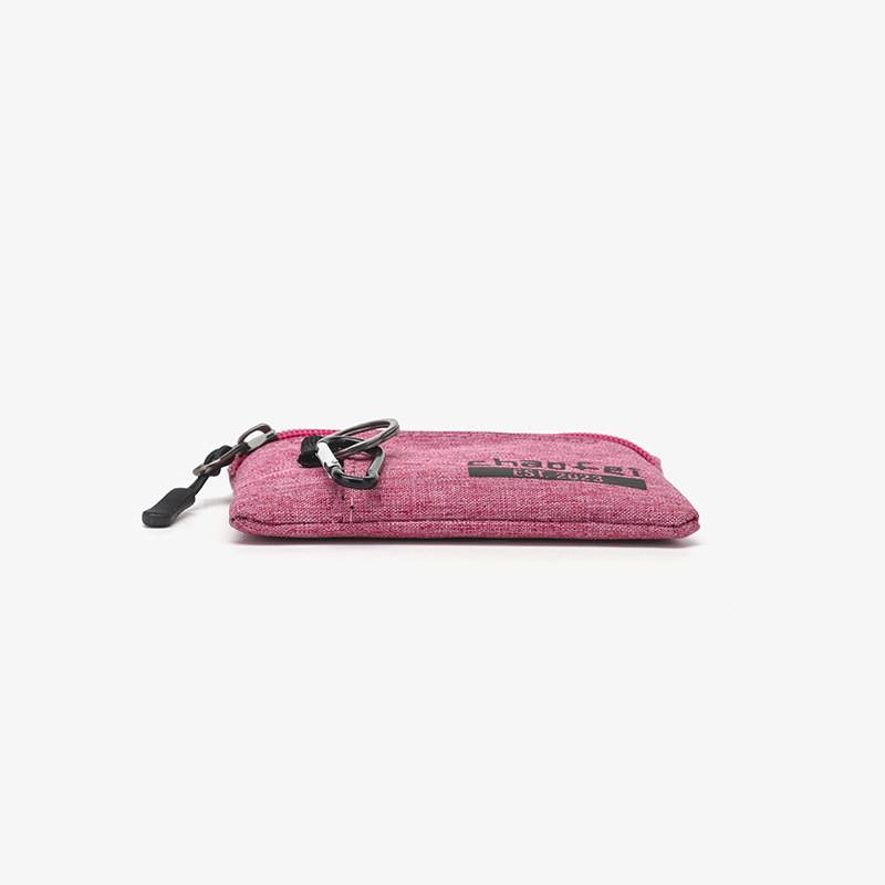 Compact Oxford Zipper Purse Pouch w/ Key Ring 7