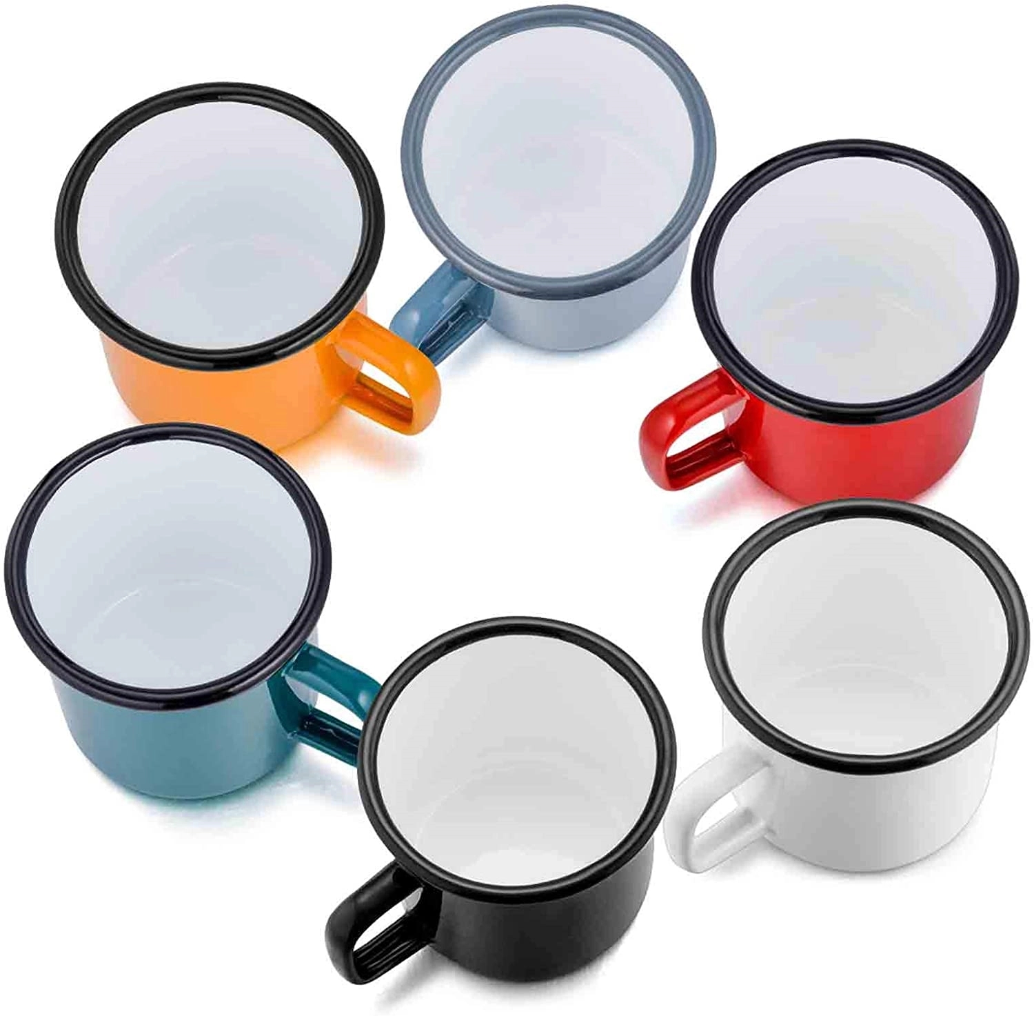 16 oz. Enamel Metal Camper Collection Mug 1
