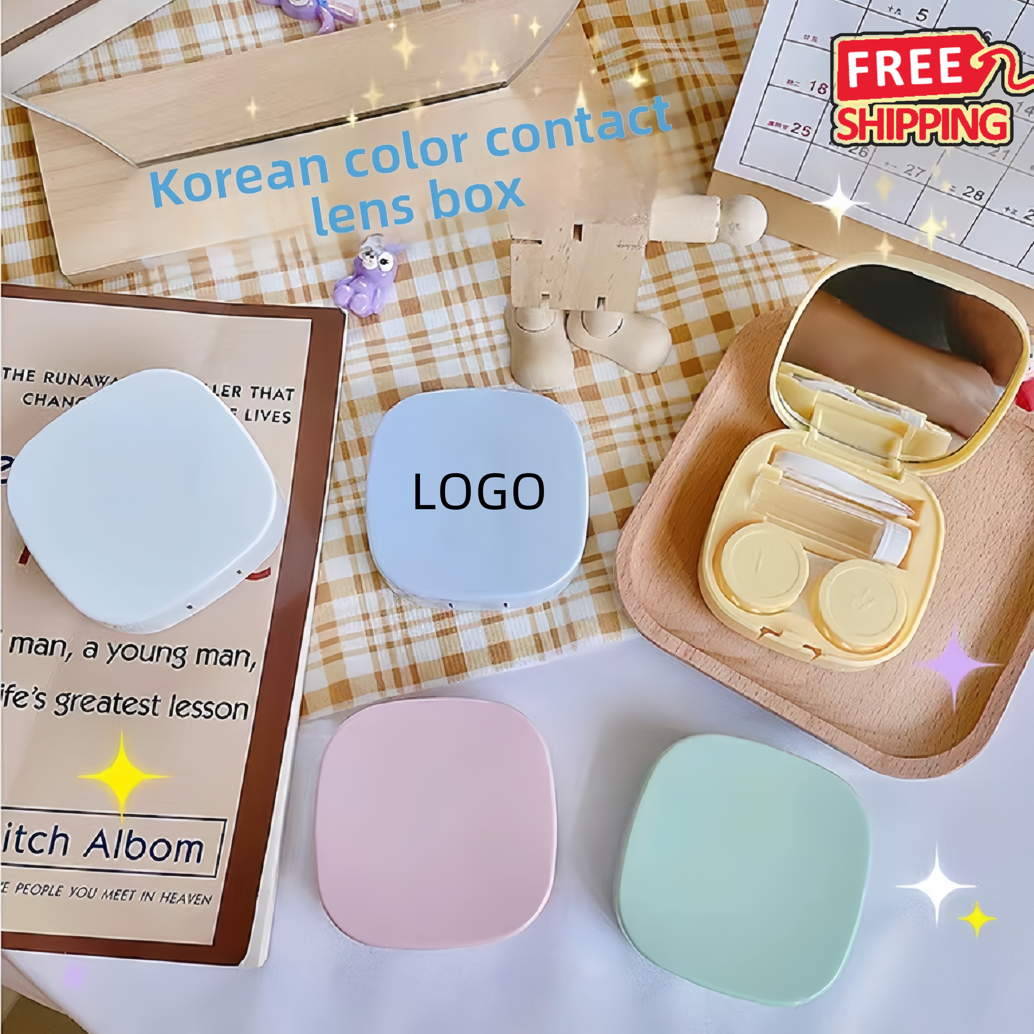 Travel Contact Lens Case Kit with Mirror 2
