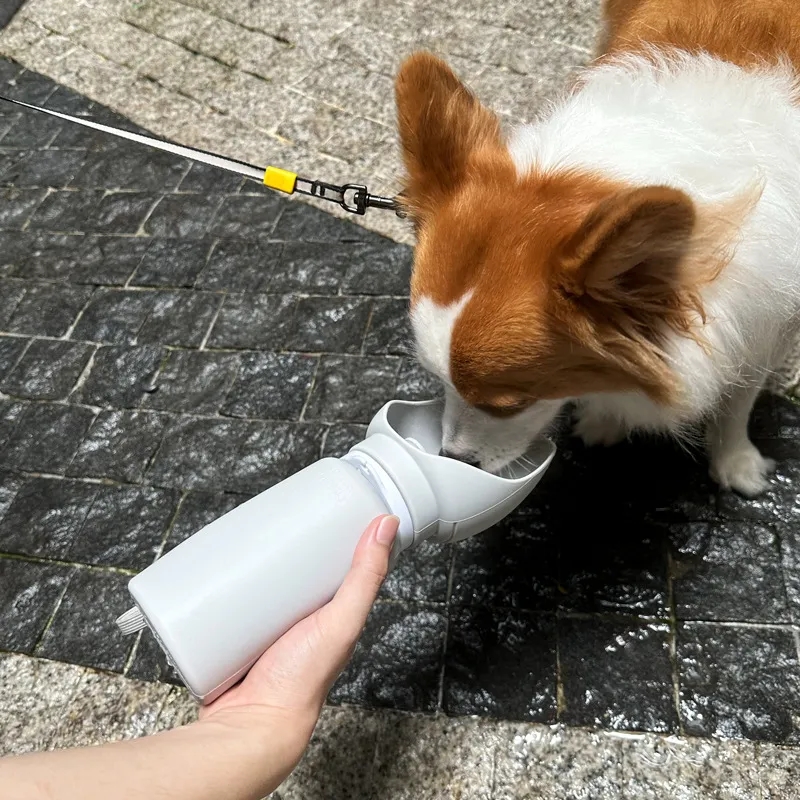 550ml Soft Silicone Collapsible Pet Travel Water Bottle 2
