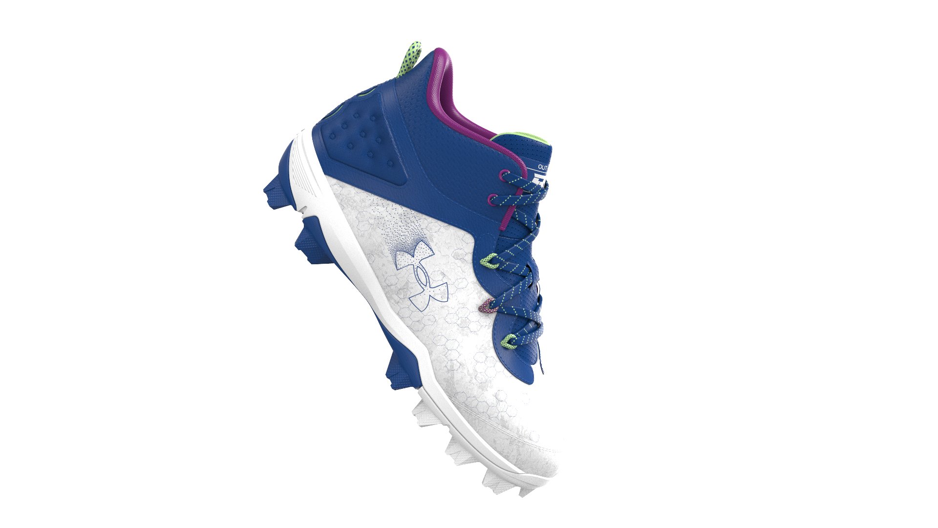 UA Harper 8 Mid RM Jr. Boys' Baseball Cleats 4