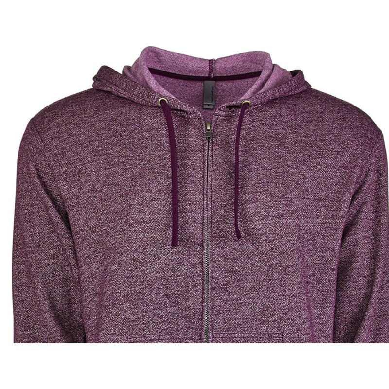 Next Level Apparel Adult Pacifica Denim Fleece Full-Zip Hooded Sweatshirt, custom hoodie or sweatshirt with logo imprint 9