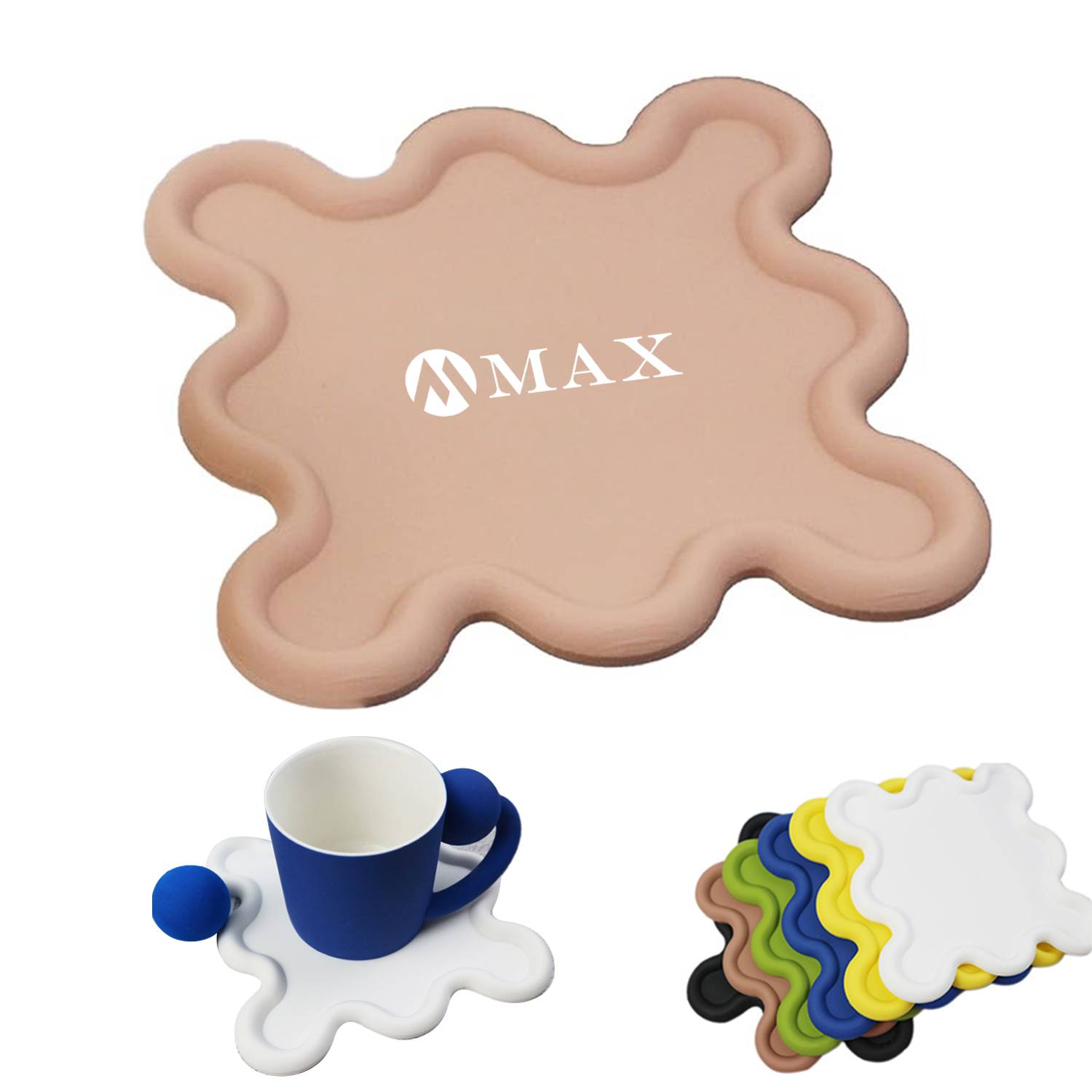 High temperature resistant thickened silicone coasters 2