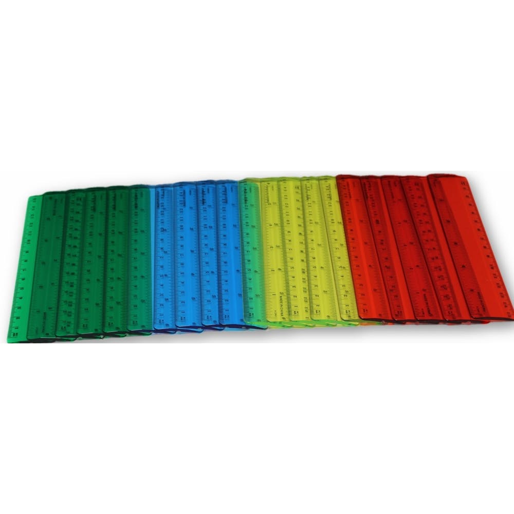 6" Rulers - Plastic Assorted Colors 2