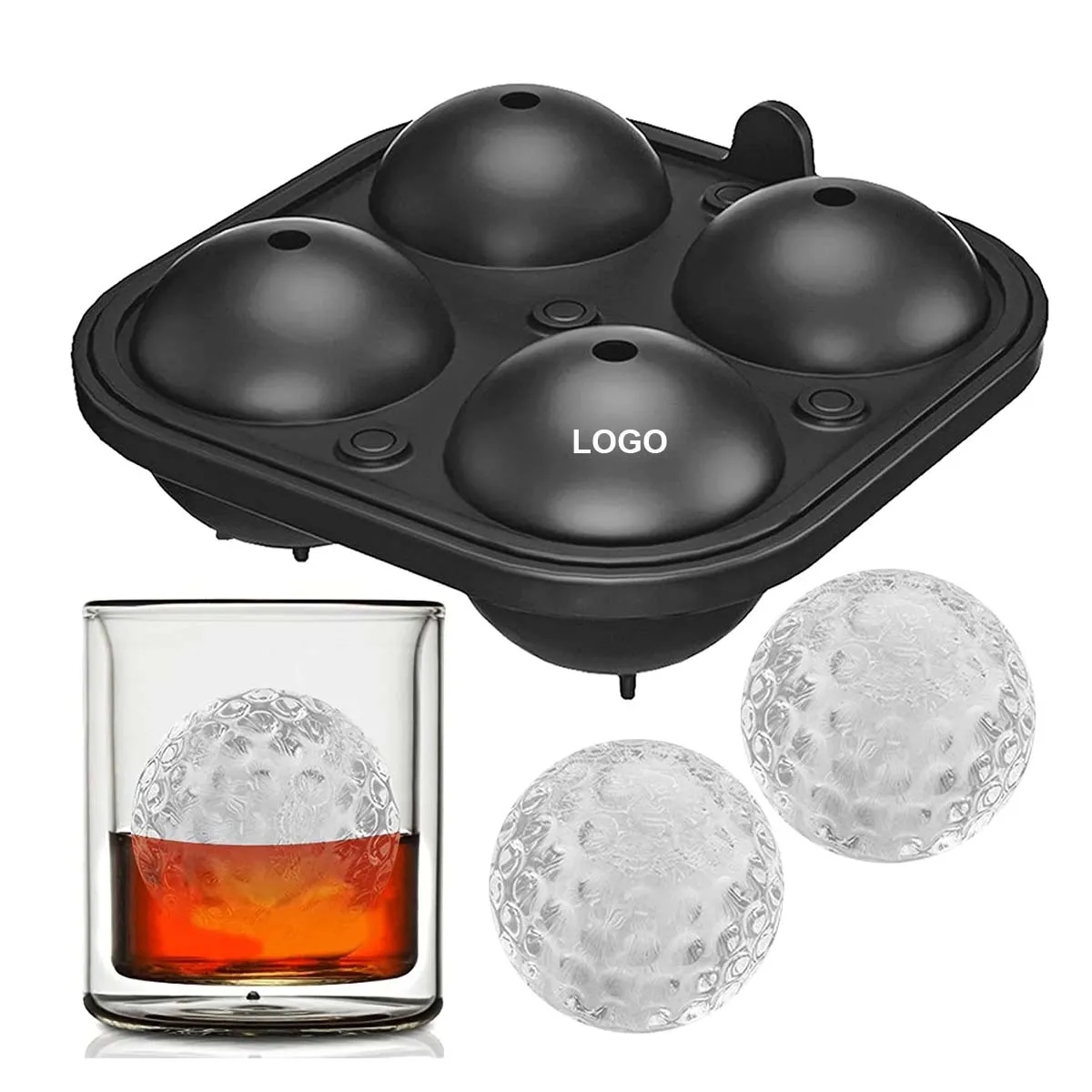 Golf Ball Shaped Ice Cube Tray 4