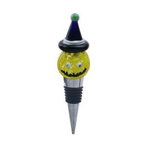 Spooky Halloween Green Pumpkin Wine Stopper Cork 7
