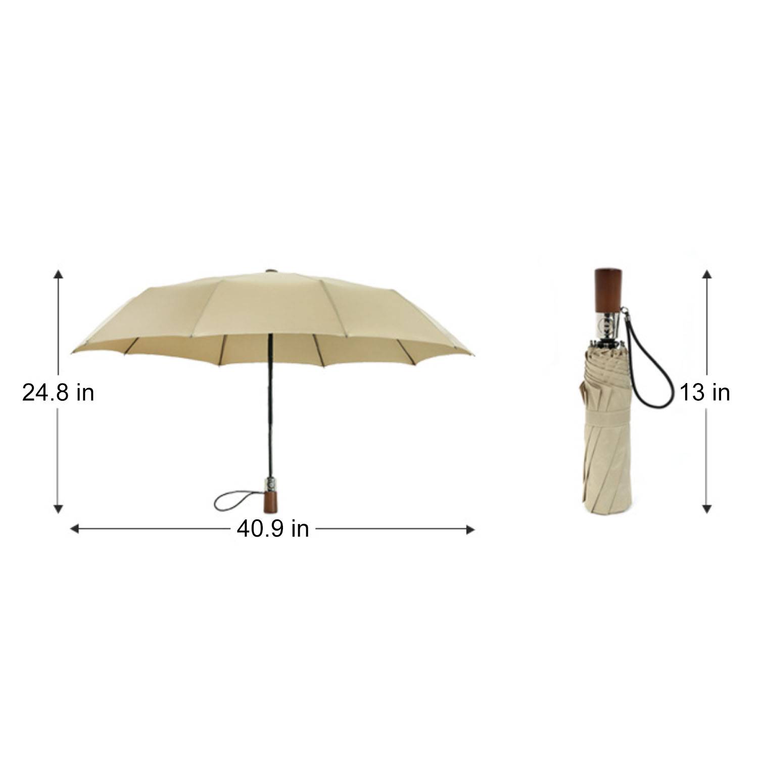 42 Inch Foldable Automatic Windproof Travel Umbrella 8