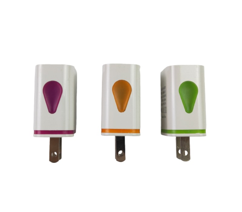 Colorful Dual Port USB Wall Plug Charger 3