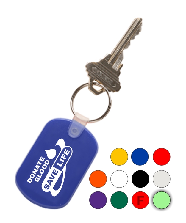 Soft Plastic Keychain Key Tag 2