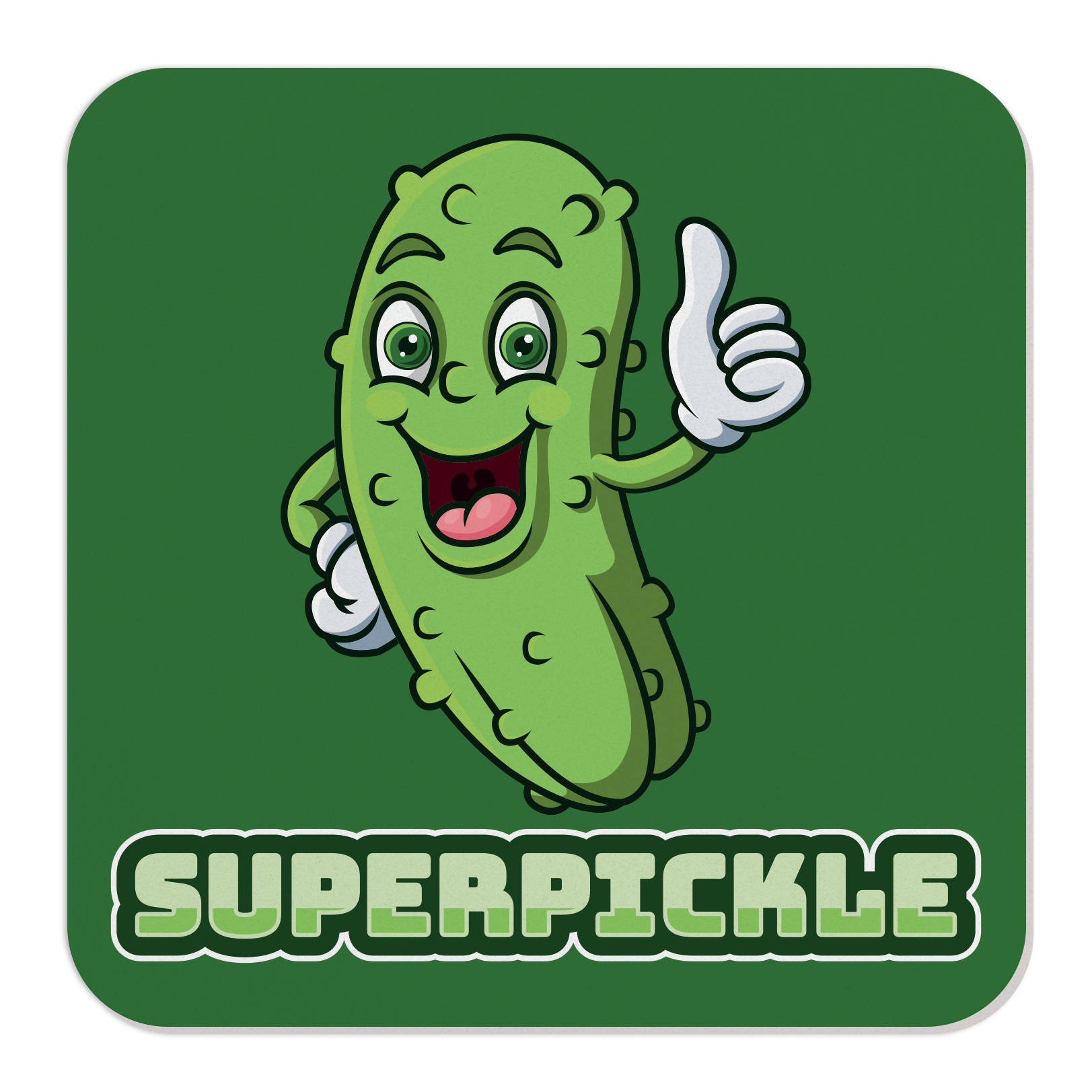 Jar Opener 1/16" White Synthetic Rubber square with round corners 4.75" x 4.75" Full Colour Imprint