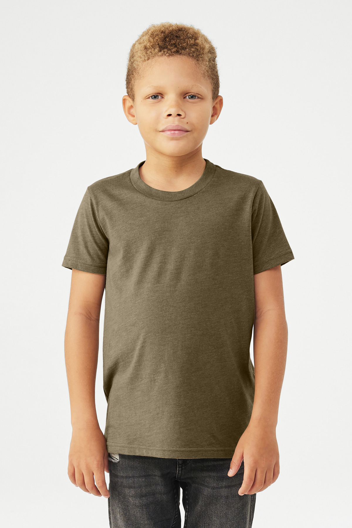 BELLA+CANVAS Youth Heather CVC Tee BC3001YCVC 16