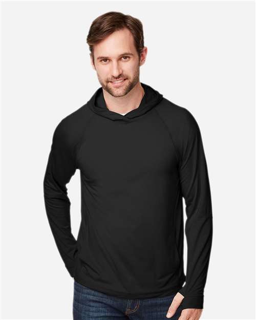 Unisex JAQ Stretch Performance Hooded Long Sleeve T-Shirt - NE105 29