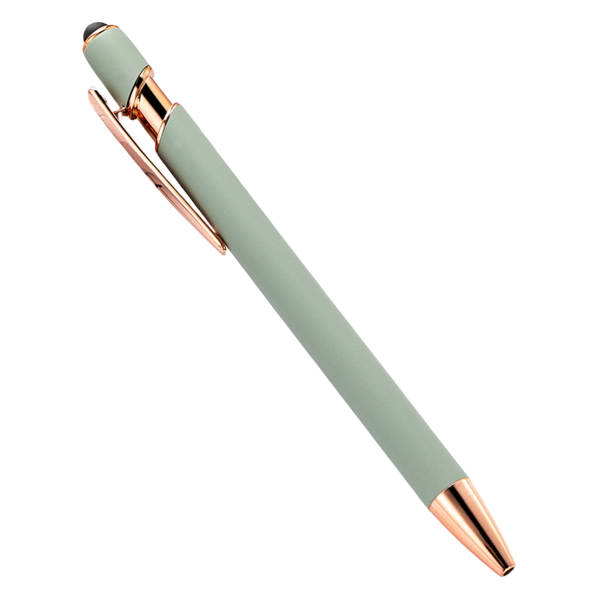 Plastic Metal Dual Function Stylus Ballpoint Pen 5.63" 23
