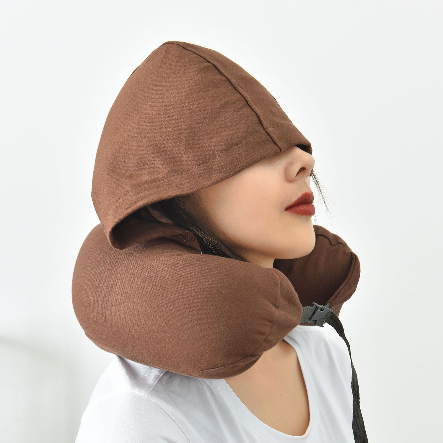 Hooded U Shape Sleeping Pillow 5