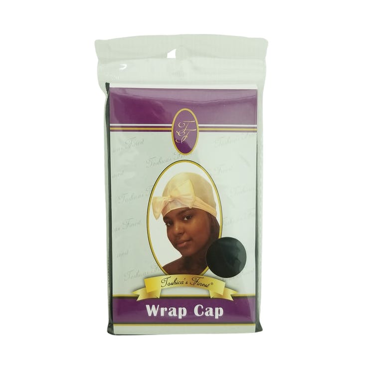 Bow-Detail Wrap Caps - Black 2