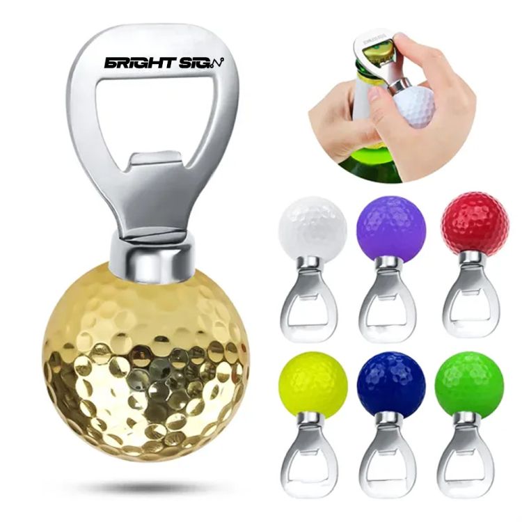 Golf Ball Grip Bottle Opener Keychain 2