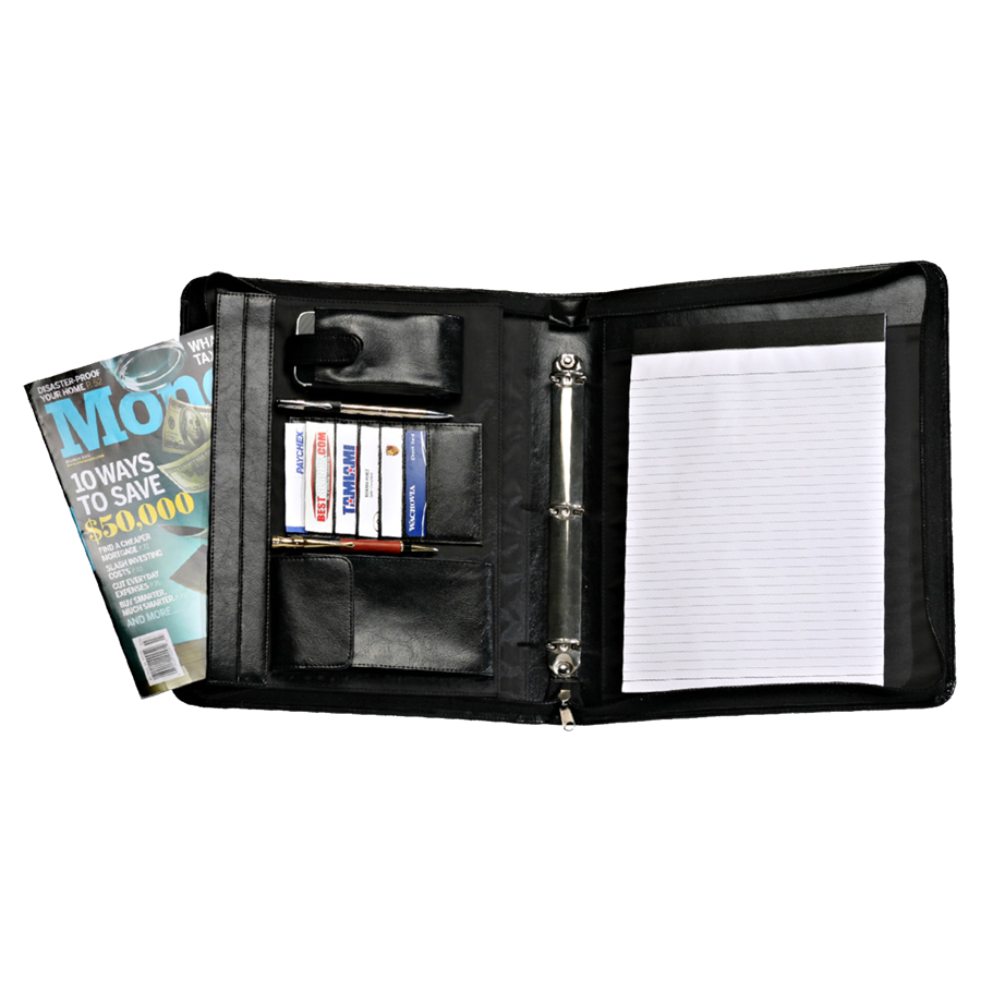 Deluxe 3-Ring Zippered Portfolios 5