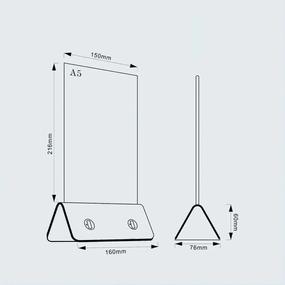 Custom USB Table Charger Tent Protable Menu Holder 2