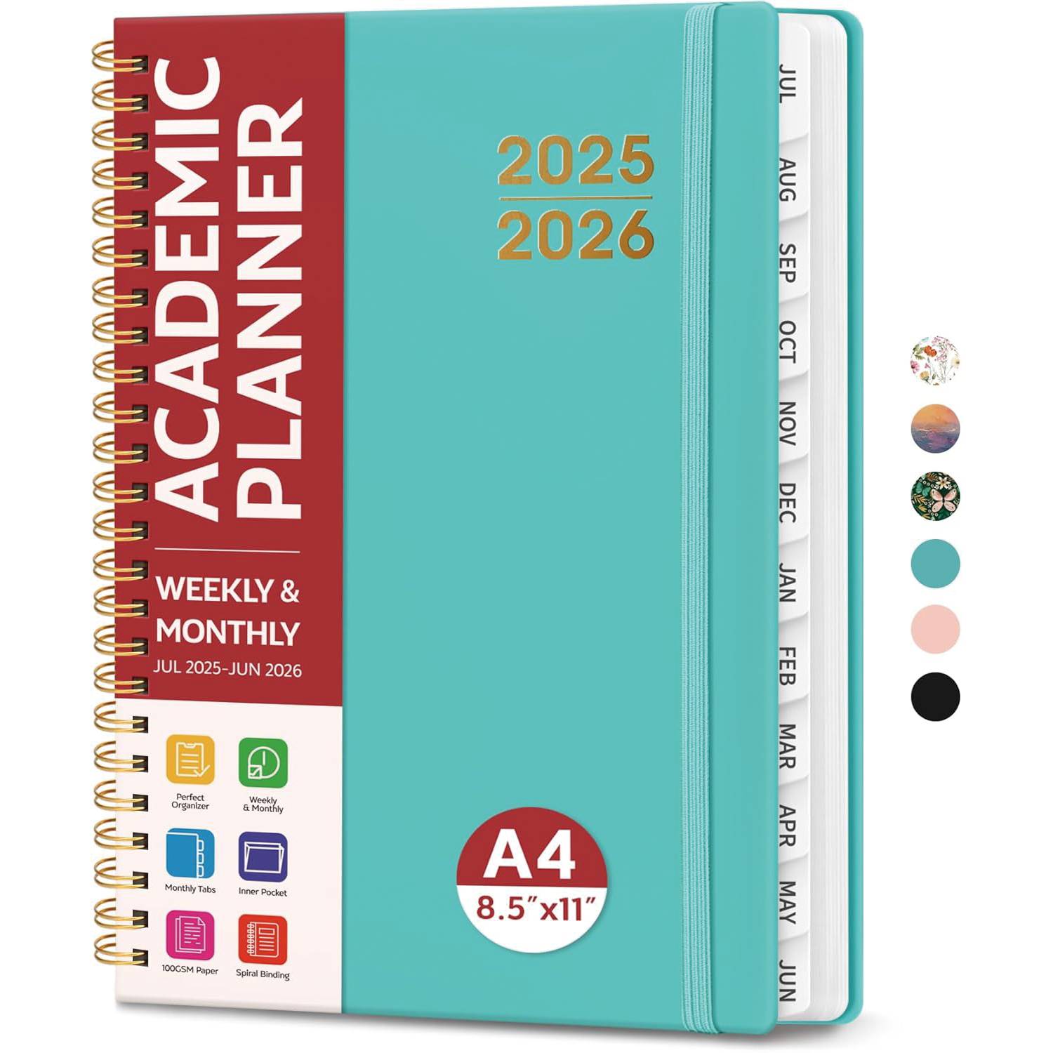 Weekly Monthly Planner Notebook w/Tabs 4