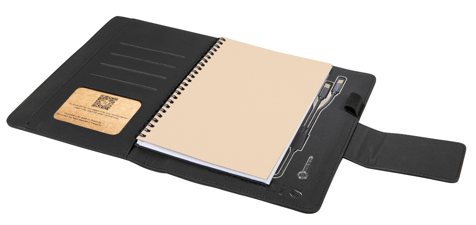 SCX Innovative Design™ Notebook A5 with Power Bank 4000 mAh 23