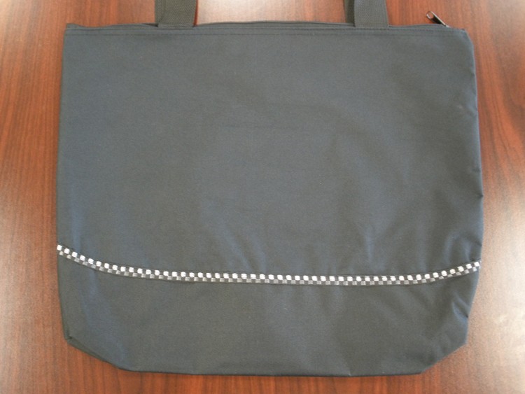 Poly Tote Bag with Zipper, custom tote bag with logo imprint 2