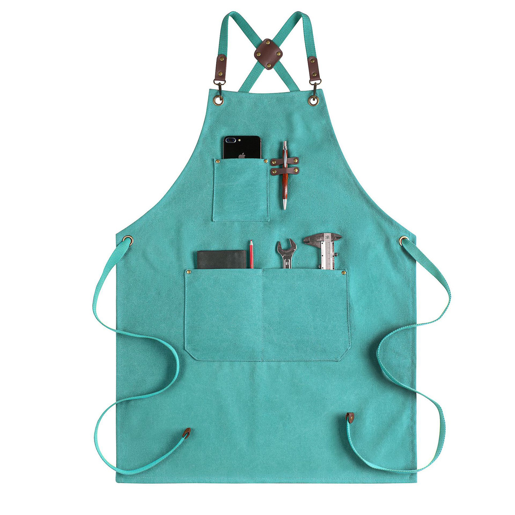 Canvas Multifunctional Pocket Carpentry Apron 2