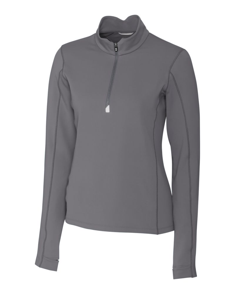Cutter & Buck Traverse Recycled Smooth Stretch Womens Quarter Zip Pullover 64