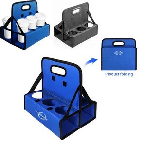 Portable 6 Cups Holder Organizer with Foldable Design 5