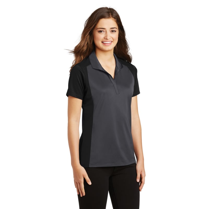Sport-Tek Women's Colorblock Micropique Sport-Wick Polo. 17