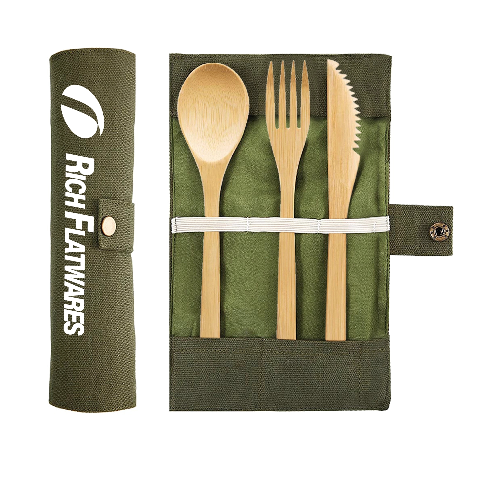 Eco Friendly Reusable Bamboo Utensils Travel Set 7