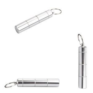 Durable Detachable Aluminum Pill Box With Keychain 15