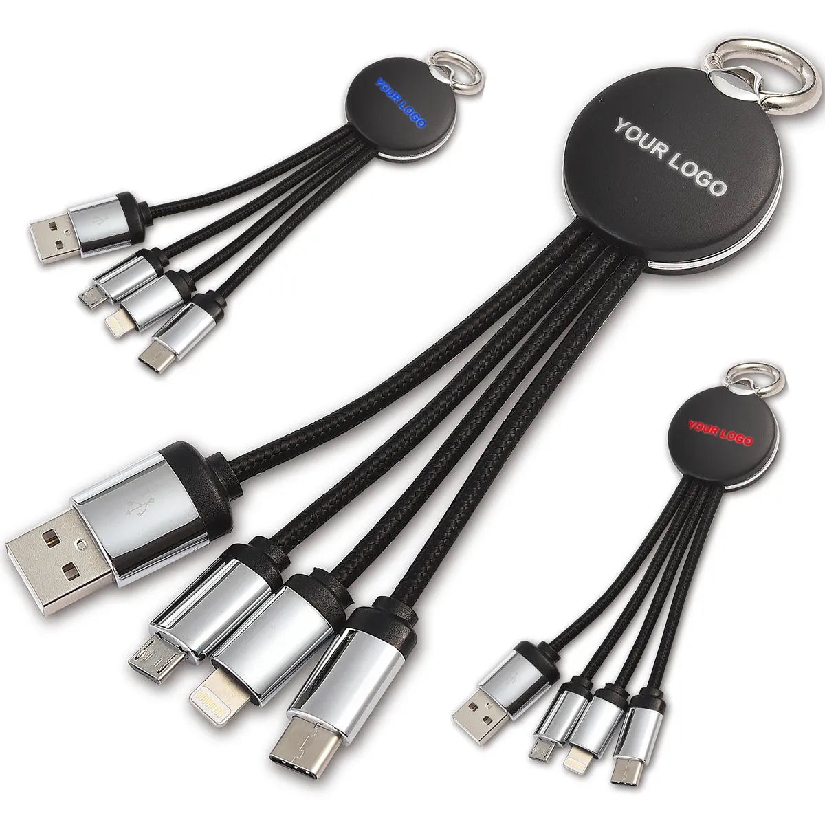 Light-Up Your Logo Power Bank & 3 in 1 Charging Cable 3