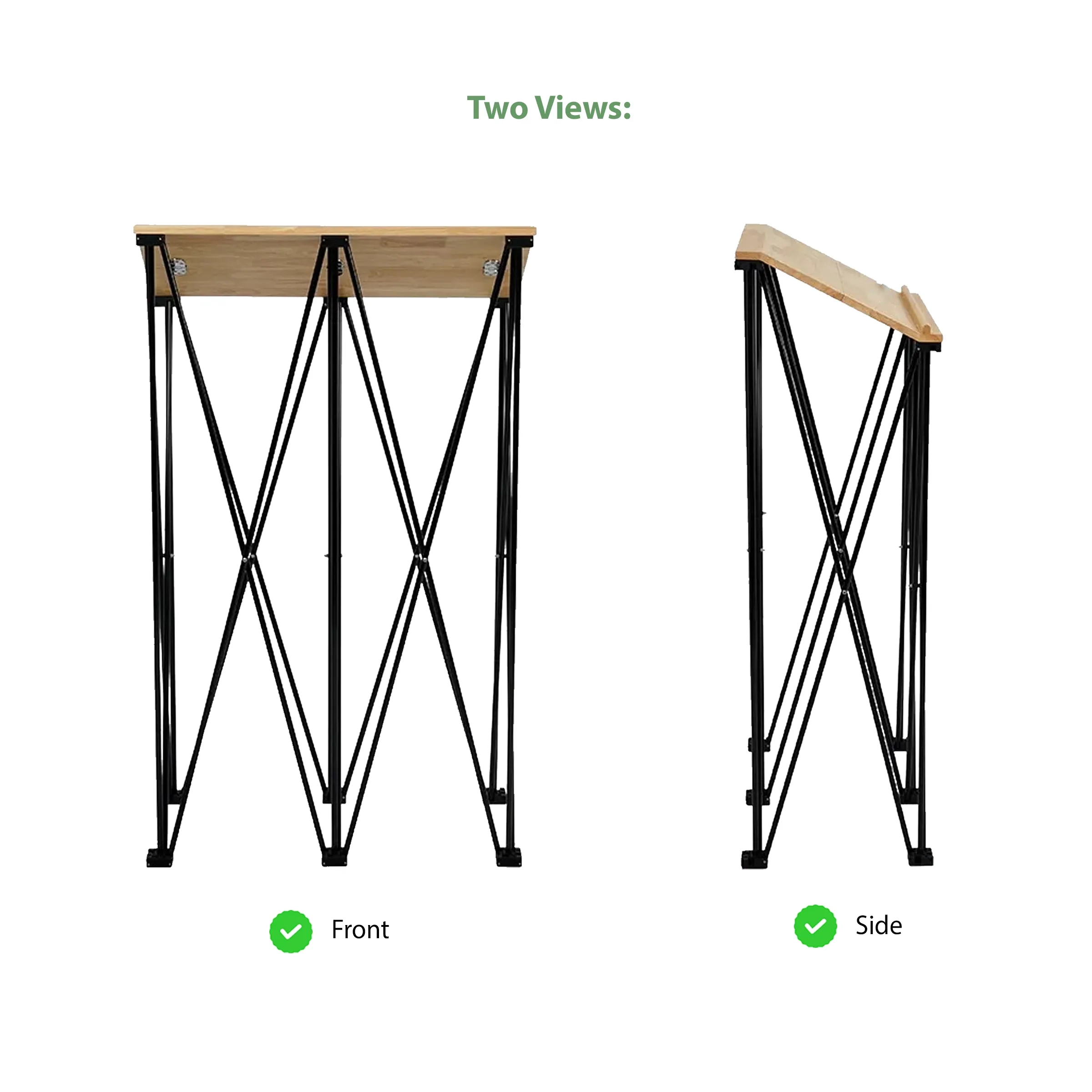 Angled Wide Portable Podium - Hardware 7