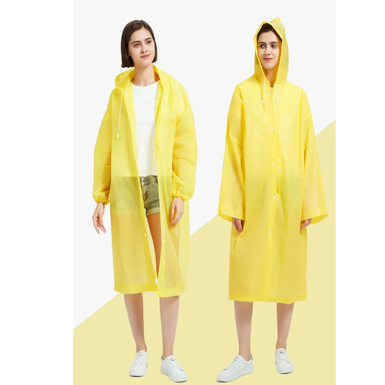 Reusable EVA Raincoat For Kids & Adults 6