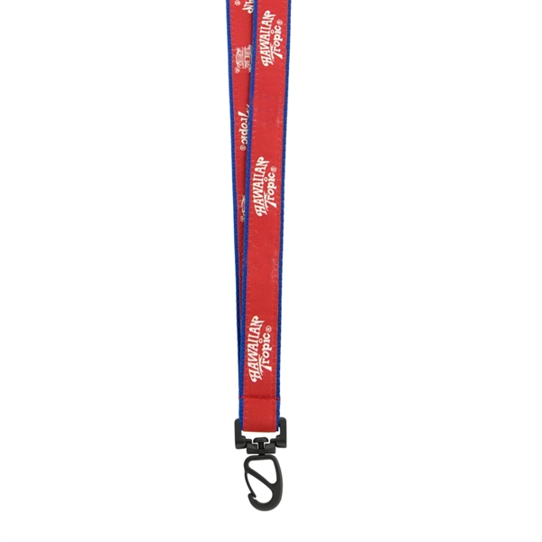 3/4" High Detail Woven Lanyard 1