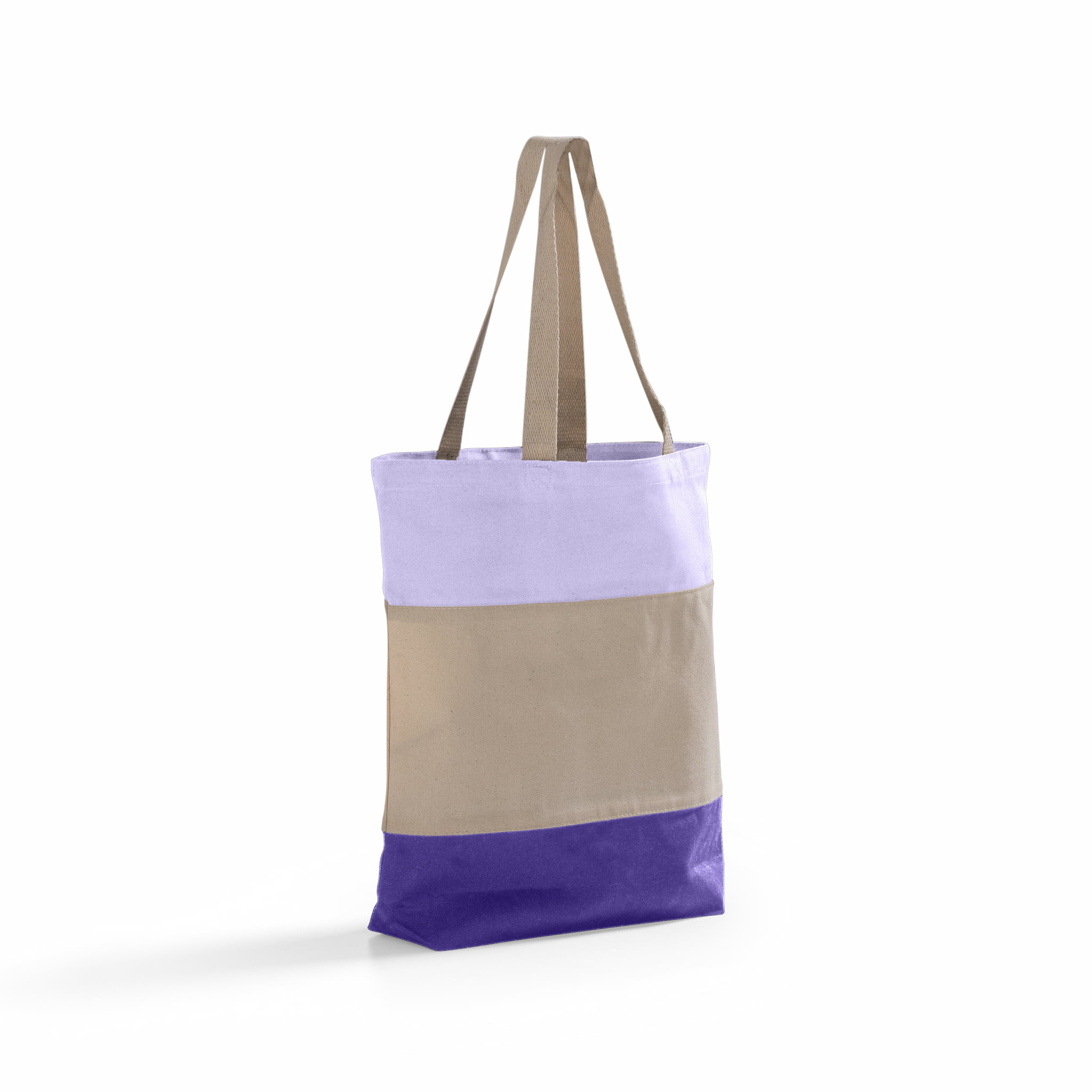 Tri-Color Canvas Tote Bag 12