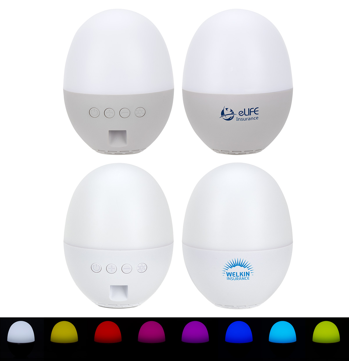Audio Dome Lighted Wireless Speaker with White Noise Sounds 24