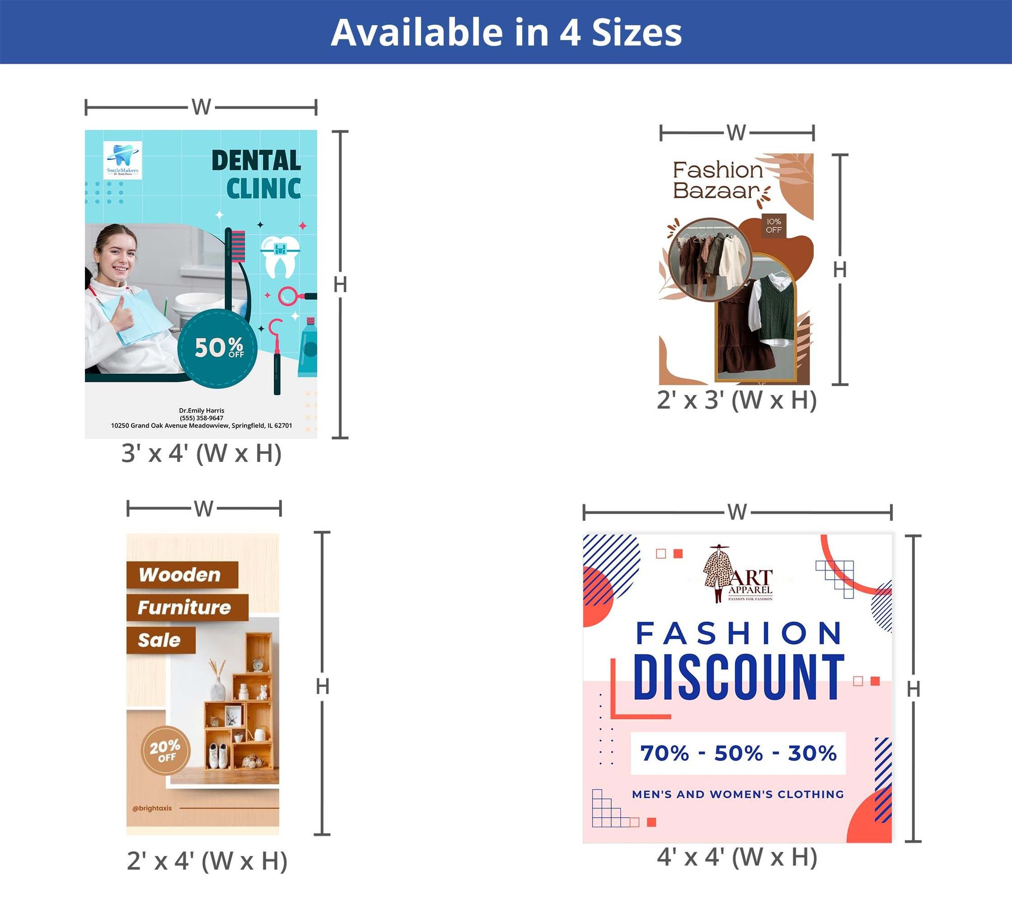 SEG Fabric Frames Package (2ft x 4ft) 6